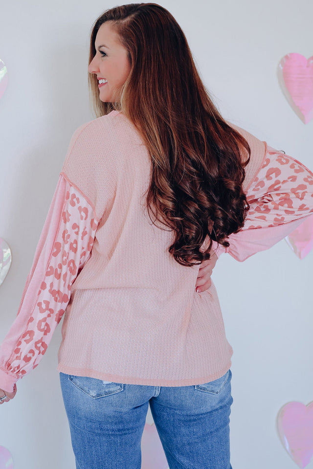 Pink Leopard Sweatshirt
